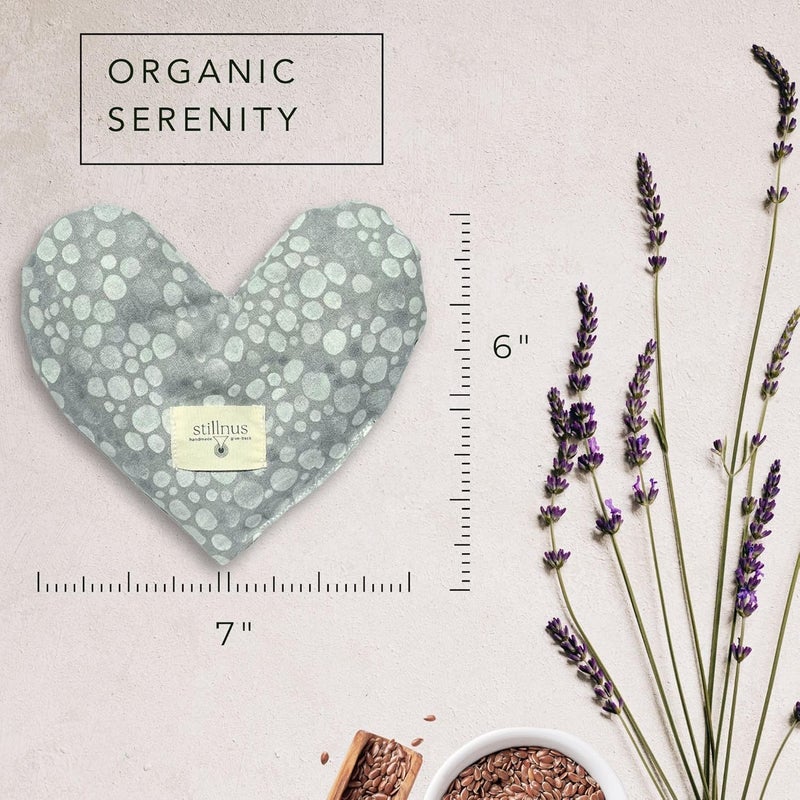 stillnus Weighted Heart Eye Pillow with Organic Lavender & Flaxseed – Relaxation Gift for Women, Meditation Tool, Mindful Rest, Cooling Eye Mask, Wellness Self-Care Kit - Image 5